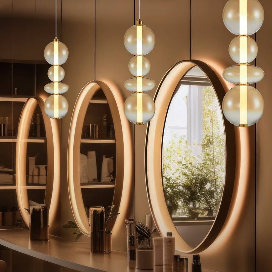 LED-Hängeleuchte an Schnur DAPHNE LED/36W/230V golden