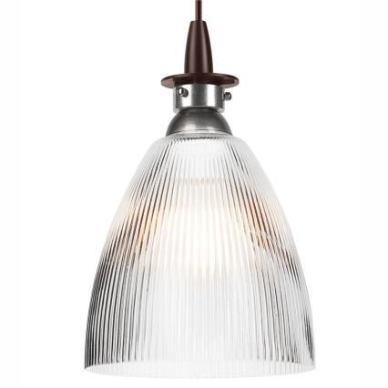 LED-Hängeleuchte an Schnur JODI 1xE27/60W/230V bronzen