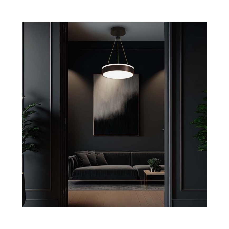 LED-Hängeleuchte an Schnur LED/12W/230V 4000K schwarz