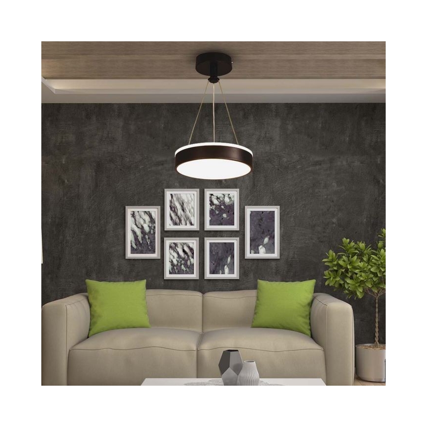 LED-Hängeleuchte an Schnur LED/12W/230V 4000K schwarz
