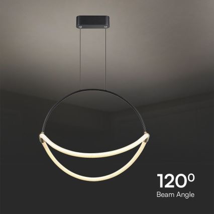 LED-Hängeleuchte an Schnur LED/16W/230V 3000K d 50 cm