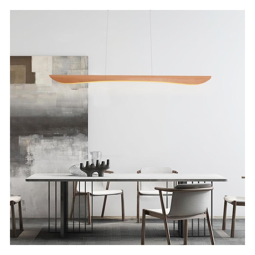 LED-Hängeleuchte an Schnur LED/22W/230V 4000K 120 cm Buche/Massivholz