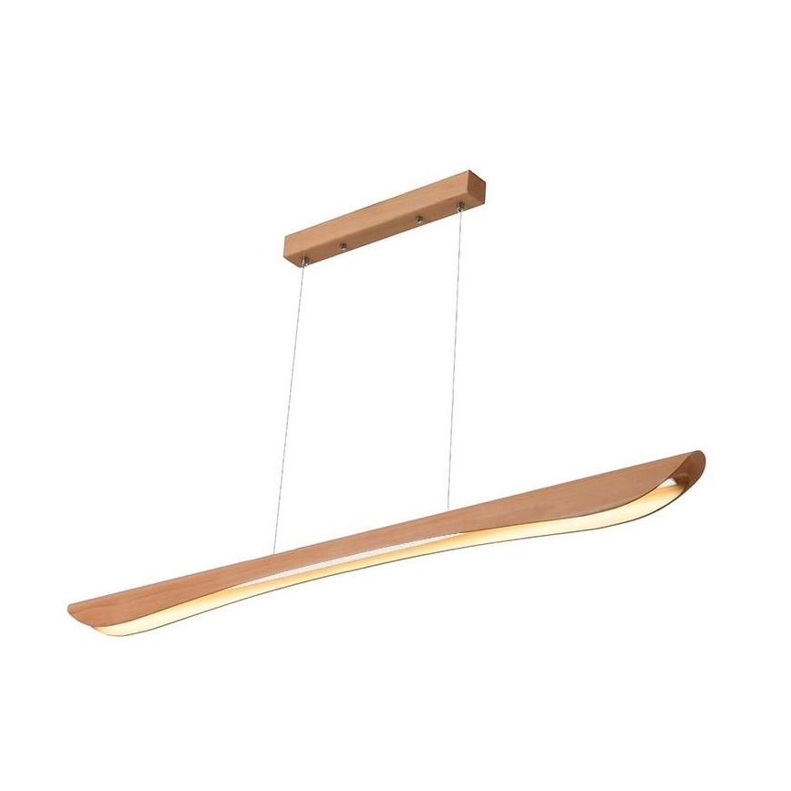 LED-Hängeleuchte an Schnur LED/22W/230V 4000K 120 cm Buche/Massivholz