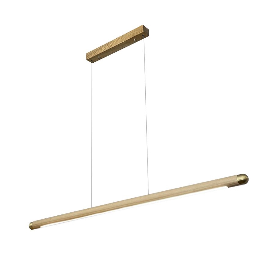 LED-Hängeleuchte an Schnur LED/22W/230V 4000K 120 cm Esche/Massivholz