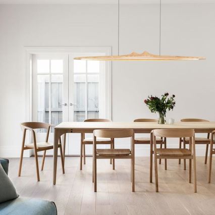 LED-Hängeleuchte an Schnur LED/22W/230V 4000K 120 cm Esche/Massivholz