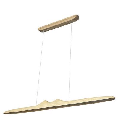 LED-Hängeleuchte an Schnur LED/22W/230V 4000K 120 cm Esche/Massivholz