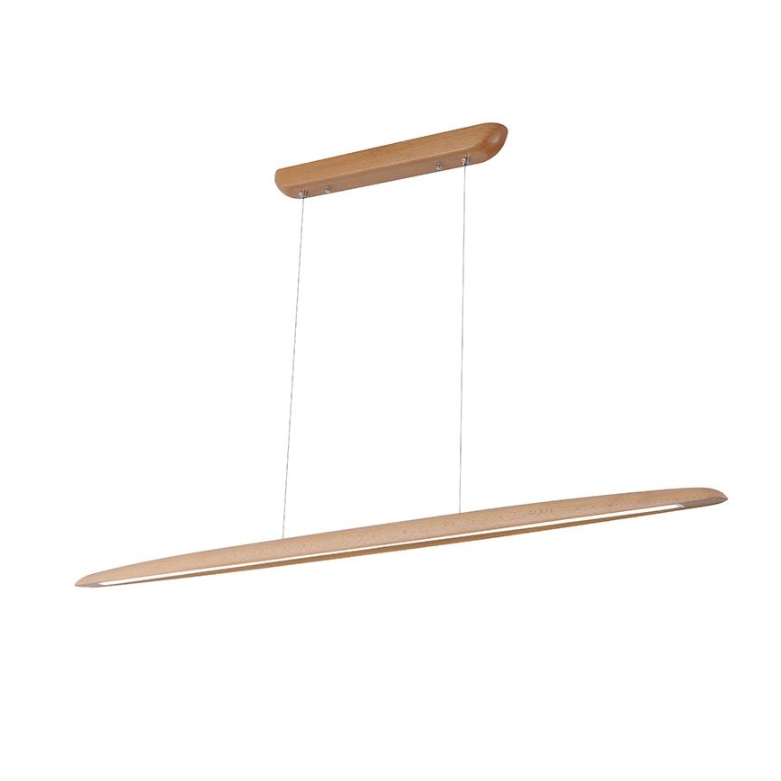 LED-Hängeleuchte an Schnur LED/22W/230V 4000K 130 cm Buche/Massivholz