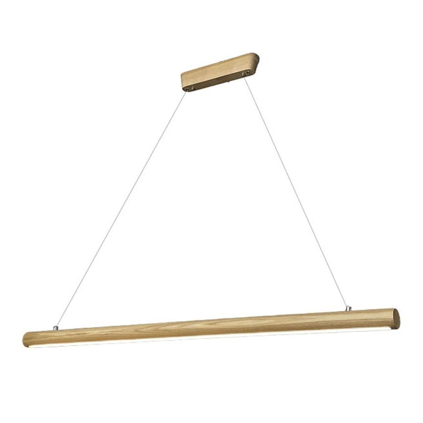 LED-Hängeleuchte an Schnur LED/26W/230V 4000K 150 cm Esche/Massivholz