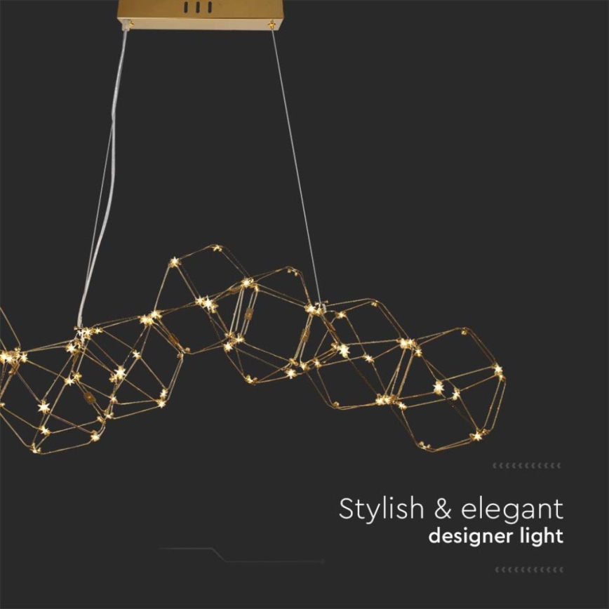 LED-Hängeleuchte an Schnur LED/28W/230V 3000K golden