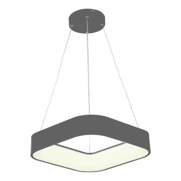 LED-Hängeleuchte an Schnur LED/30W/230V 3000K 45x45 cm grau