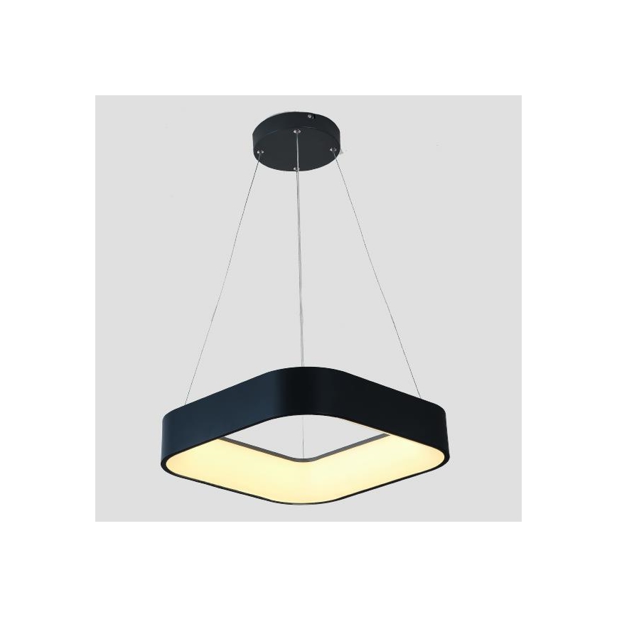 LED-Hängeleuchte an Schnur LED/30W/230V 3000K 45x45 cm schwarz