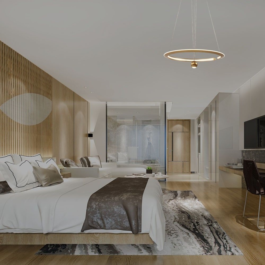 LED-Hängeleuchte an Schnur LED/45W/230V 4000K d 62 cm golden