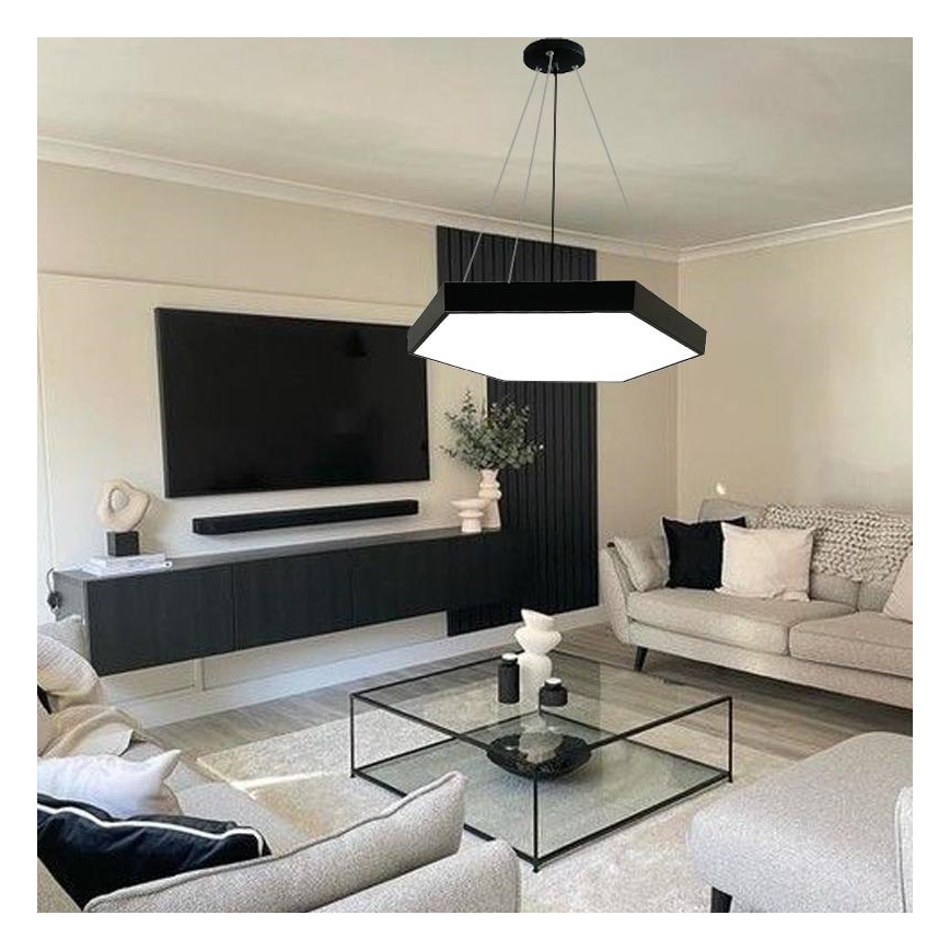 LED-Hängeleuchte an Schnur LED/70W/230V 4000K d 80 cm