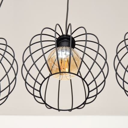 LED-Hängeleuchte an Schnur MERCURE 3xE27/15W/230V