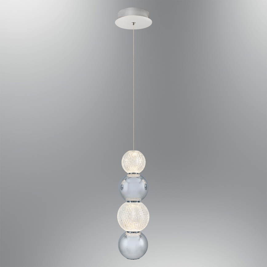 LED-Hängeleuchte an Stahlseil CREMONA LED/7W/230V 3000K mattchrom