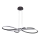 LED-Hängeleuchte an Stahlseil VIOLIN LED/40W/230V, schwarz