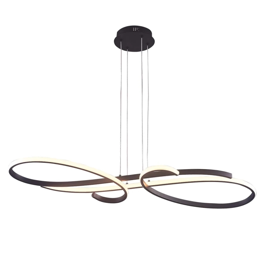 LED-Hängeleuchte an Stahlseil VIOLIN LED/40W/230V, schwarz