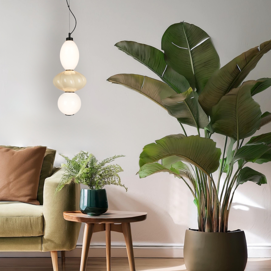 LED-Hängeleuchte ASCOLI LED/18W/230V d 20 cm beige