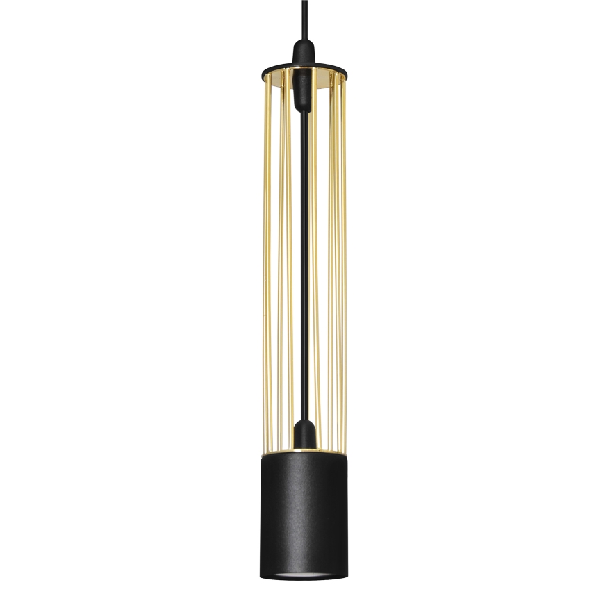 LED Hängeleuchte BARS 2xGU10/4,8W/230V schwarz/gold