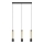 LED Hängeleuchte BARS 3xGU10/4,8W/230V gold/schwarz