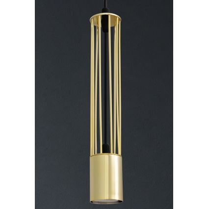 LED Hängeleuchte BARS 3xGU10/4,8W/230V gold/schwarz