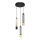 LED Hängeleuchte BARS 3xGU10/4,8W/230V schwarz/gold