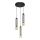 LED Hängeleuchte BARS 3xGU10/4,8W/230V schwarz/gold