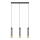 LED Hängeleuchte BARS 3xGU10/4,8W/230V schwarz/gold
