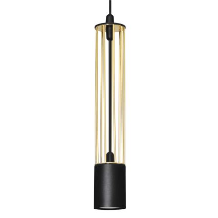 LED Hängeleuchte BARS 4xGU10/4,8W/230V schwarz/gold