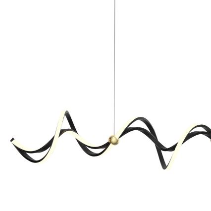 LED-Hängeleuchte COLIA LED/55W/230V schwarz/golden