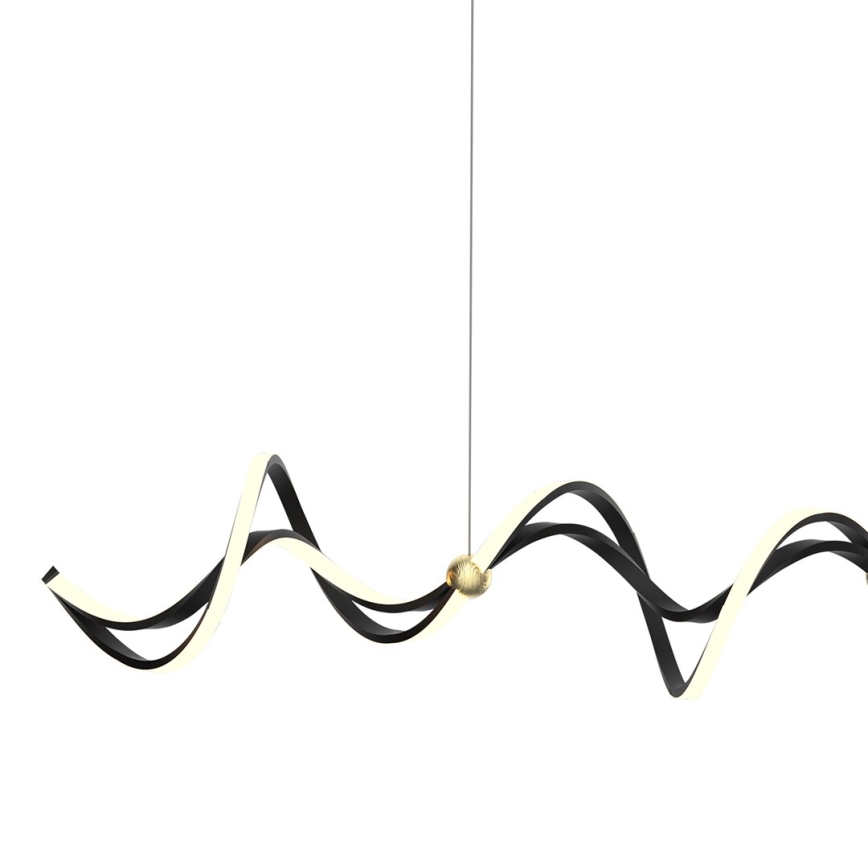 LED-Hängeleuchte COLIA LED/55W/230V schwarz/golden