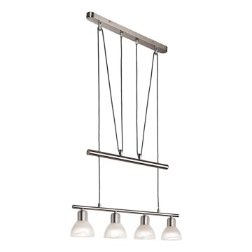 LED-Hängeleuchte DAYTONA 4xE14/5W/230V 3000K glänzendes Chrom