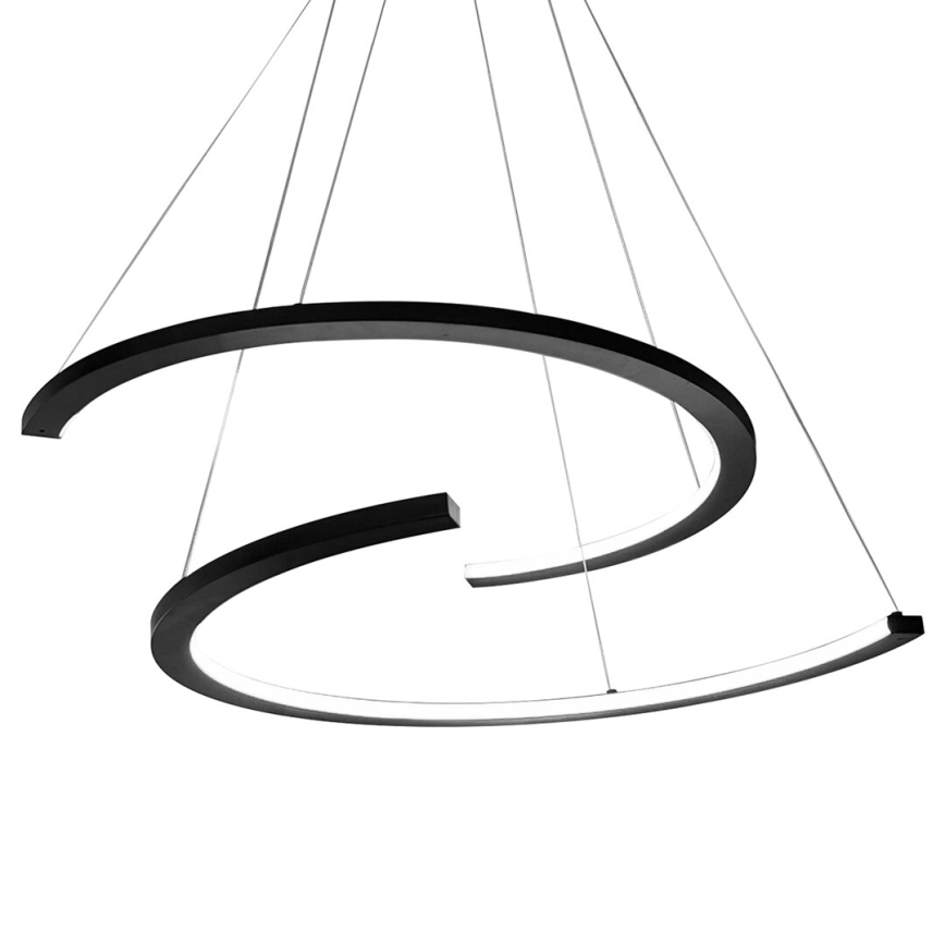 LED-Hängeleuchte DOUBLEMOON LED/30W/230V schwarz