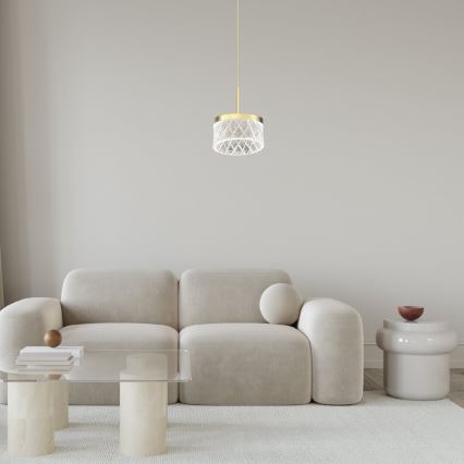LED-Hängeleuchte ELEGANCE LED/9W/230V d 15 cm golden