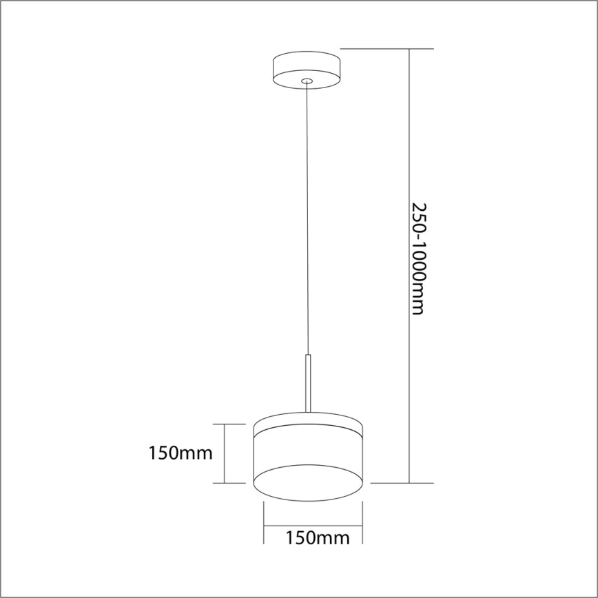 LED-Hängeleuchte ELEGANCE LED/9W/230V d 15 cm golden