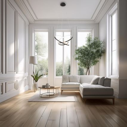 LED-Hängeleuchte EMPOLI LED/55W/230V schwarz