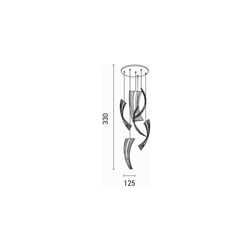 LED-Hängeleuchte FIRENZE 6xLED/10W/230V 3000K