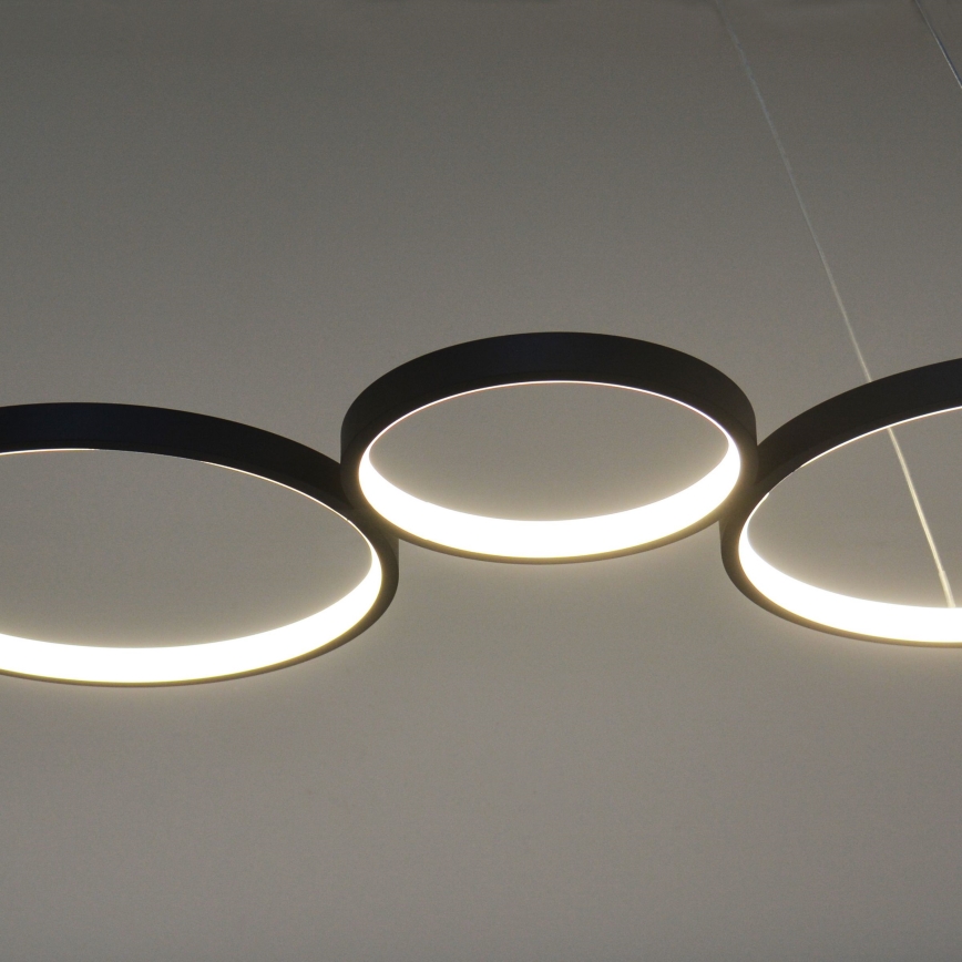 LED-Hängeleuchte FLAMENCO LED/42W/230V 4000K schwarz