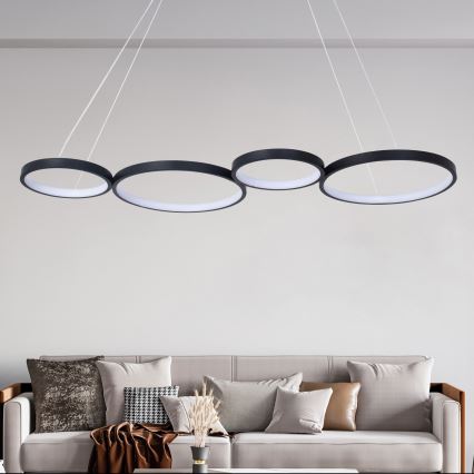 LED-Hängeleuchte FLAMENCO LED/42W/230V 4000K schwarz