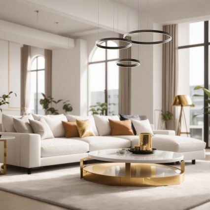 LED-Hängeleuchte GRAVITY LED/108W/230V schwarz