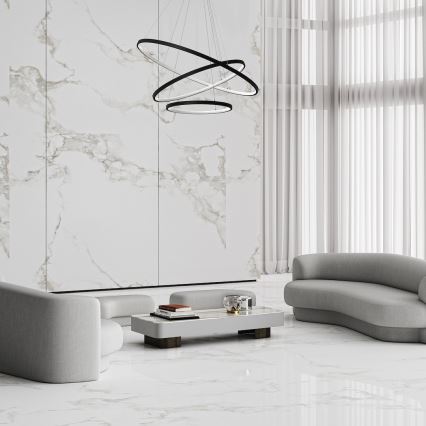 LED-Hängeleuchte HOOP LED/93W/230V d 80 cm 4000K schwarz