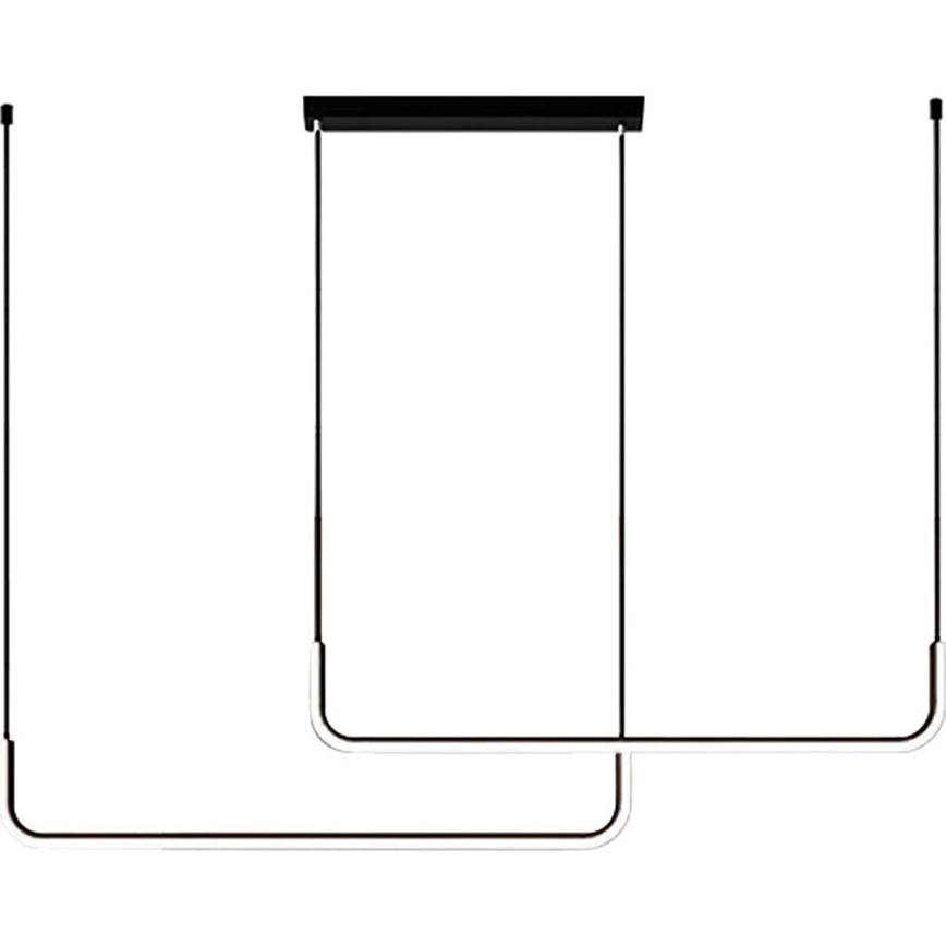 LED-Hängeleuchte HORIZONT 2xLED/11W/230V schwarz