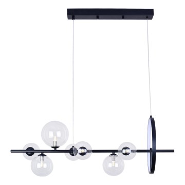 LED-Hängeleuchte HYBRID LED/15W/230V + 7xG9/6W 4000K schwarz