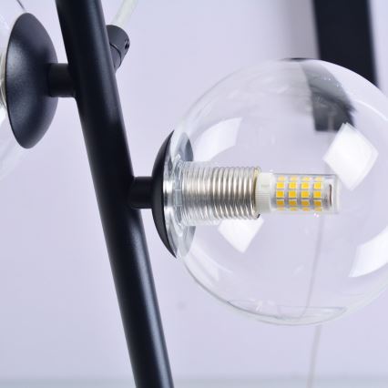 LED-Hängeleuchte HYBRID LED/15W/230V + 7xG9/6W 4000K schwarz