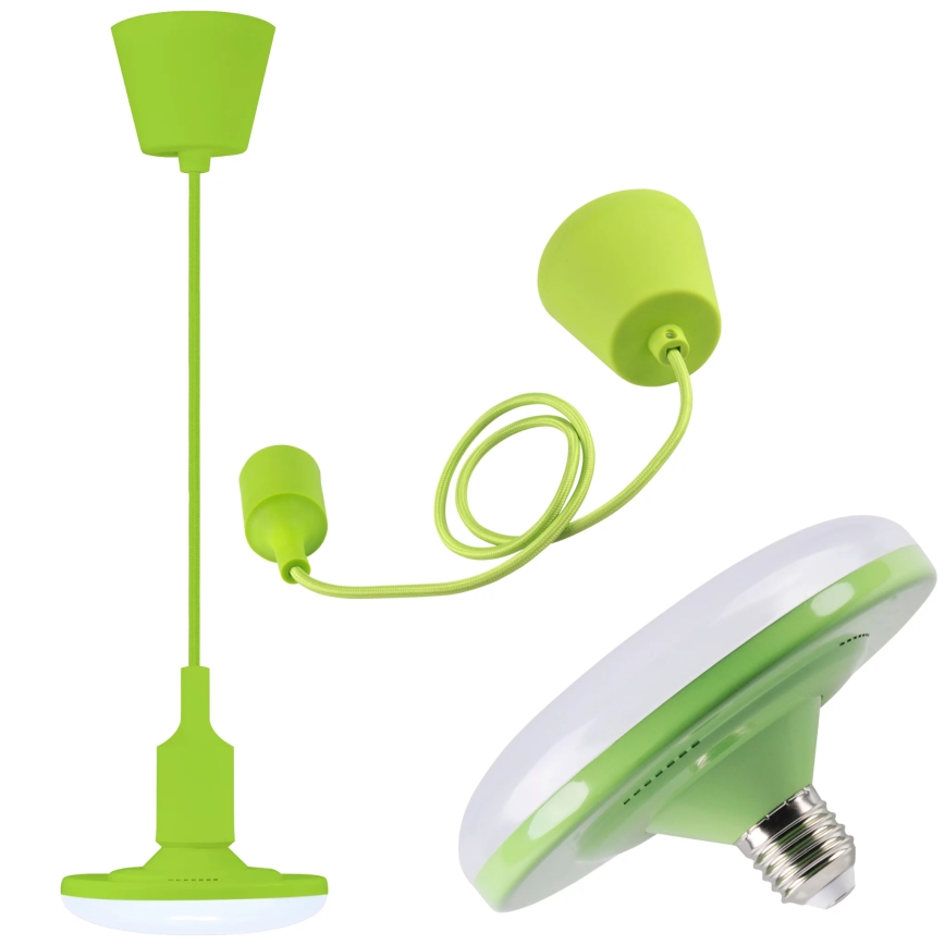 LED Hängeleuchte KIKI 1xE27/10W/230V grün
