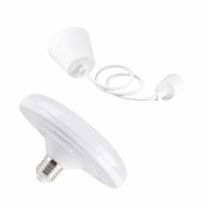 LED Hängeleuchte KIKI 1xE27/10W/230V weiss