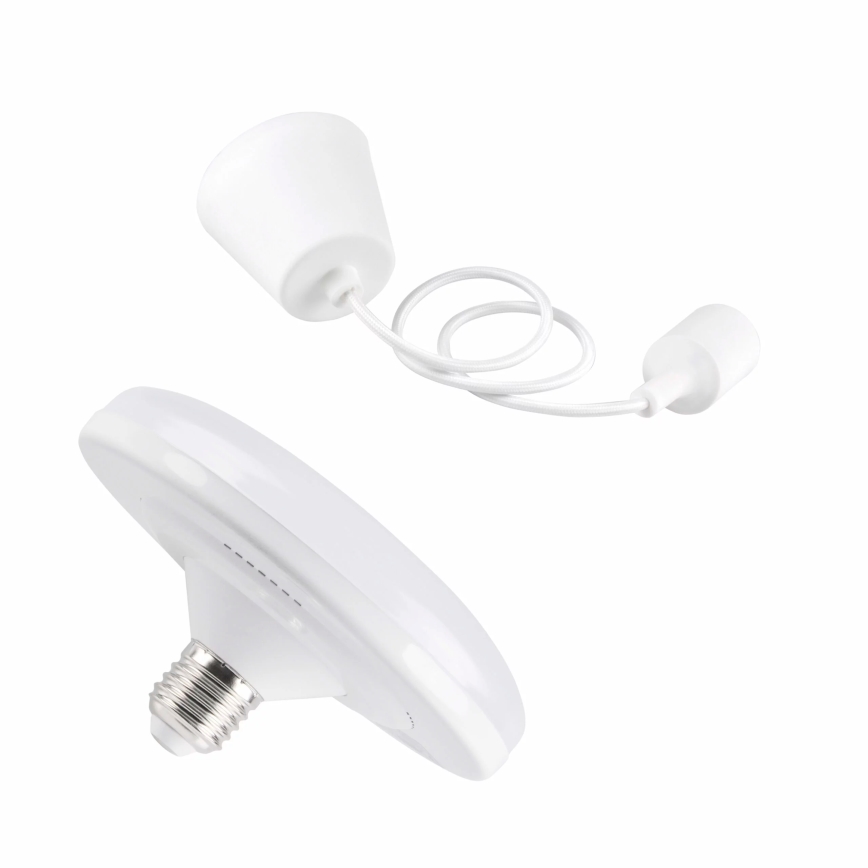 LED Hängeleuchte KIKI 1xE27/10W/230V weiss
