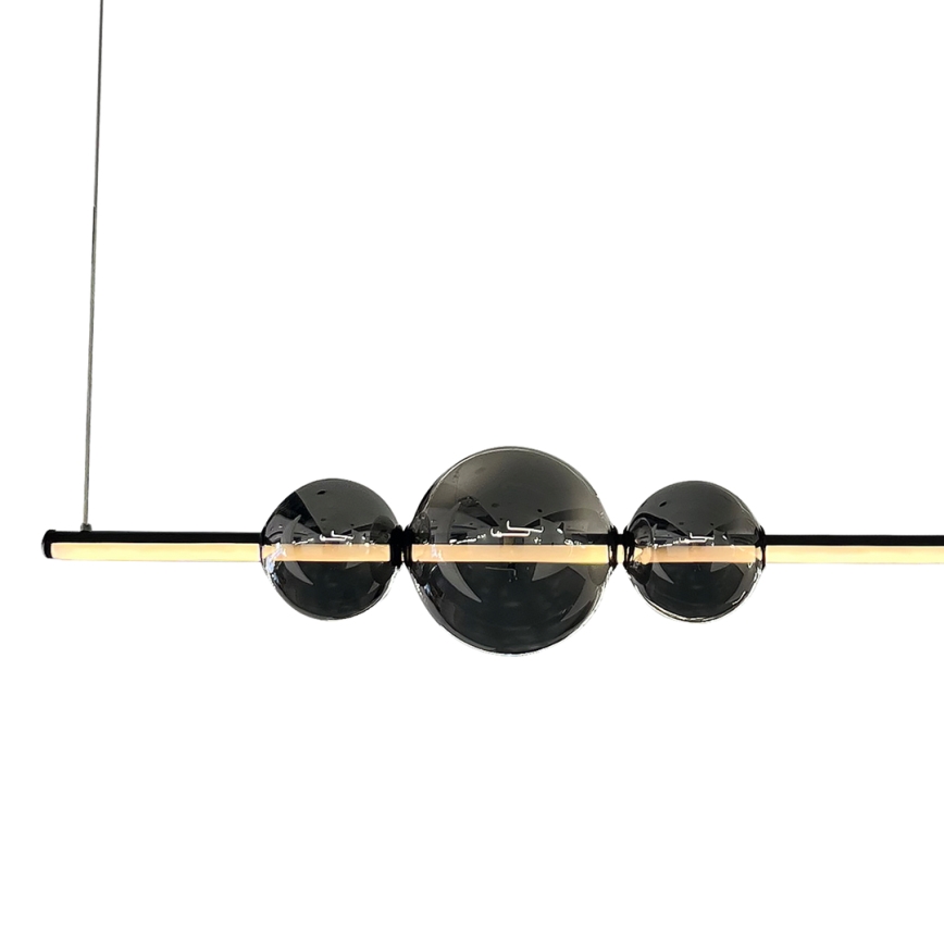 LED-Hängeleuchte KUGEL LED/30W/230V schwarz
