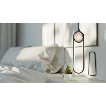 LED-Hängeleuchte LACRIMA LED/15W/230V 3000K schwarz