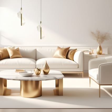 LED-Hängeleuchte LARGO LED/10W/230V golden